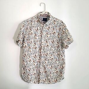 Denim & Flower button-down t-shirt